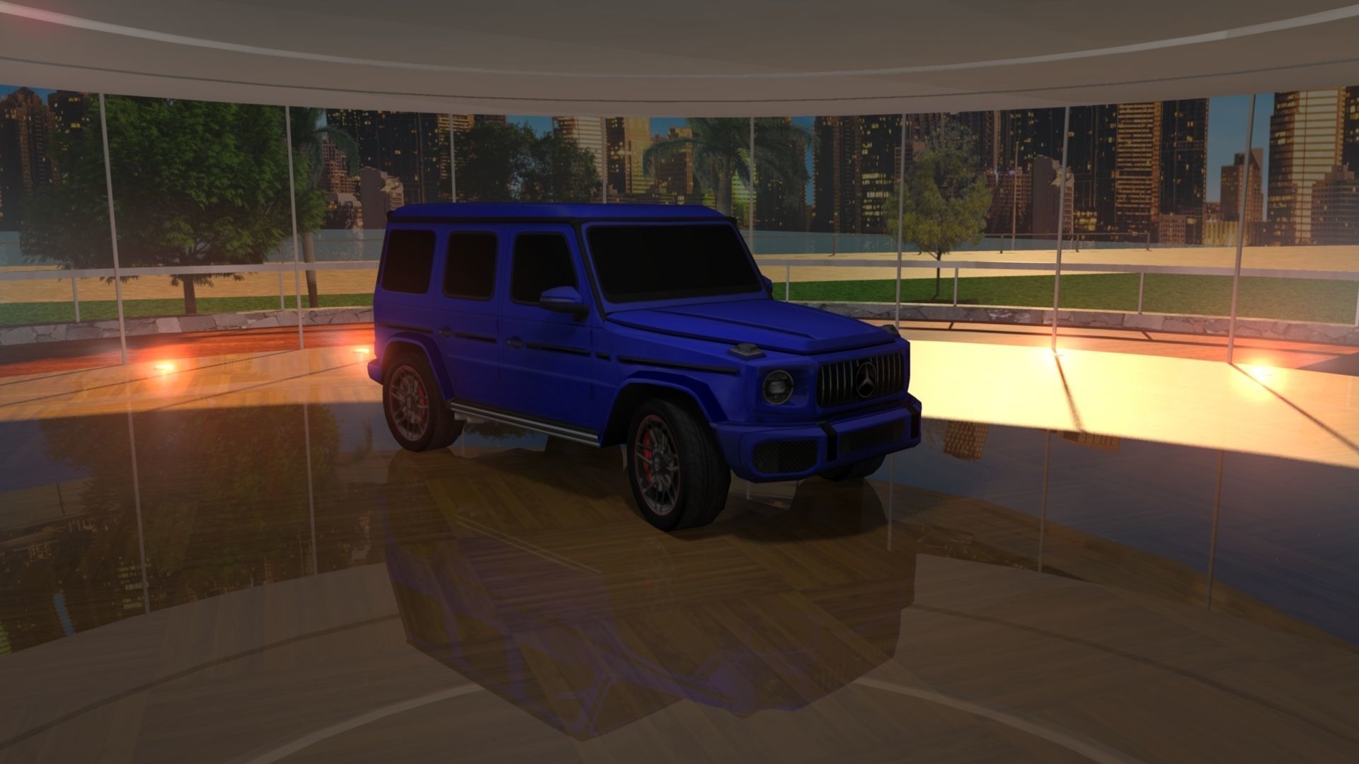 Mercedes G63 AMG 2020 Low-poly 3D model_5