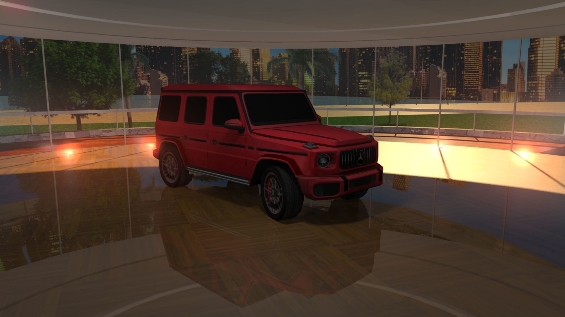 Mercedes G63 AMG 2020 Low-poly 3D model_4