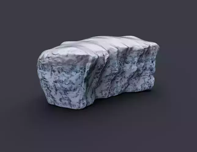 Iceberg snow covered rock