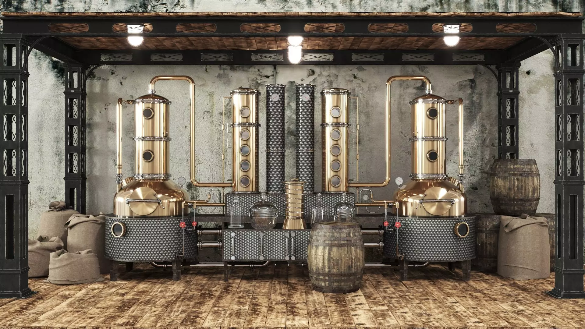 Alcohol mashine 3D model_0