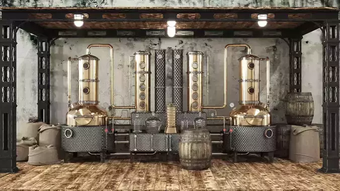 Alcohol mashine 3D model