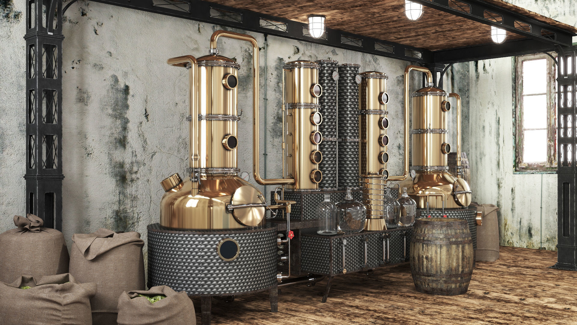 Alcohol mashine 3D model_1