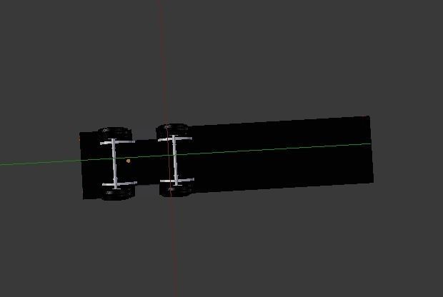 Custom Flatbed Semi Trailer Free 3D model_3