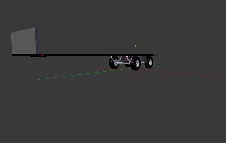 Custom Flatbed Semi Trailer Free 3D model_0