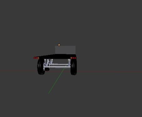 Custom Flatbed Semi Trailer Free 3D model_2