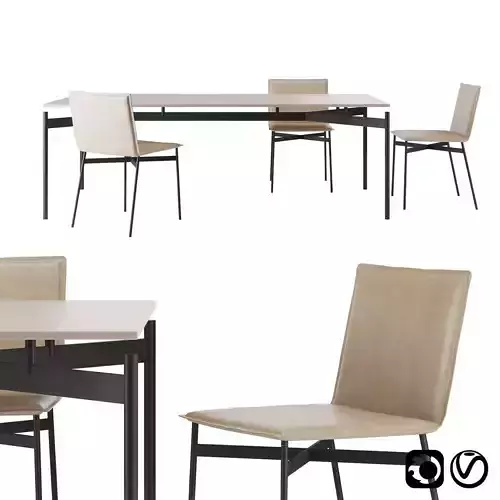 Zazu Chair and Dub Table by My home collection