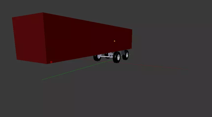 Custom Box Semi Trailer Free 3D model