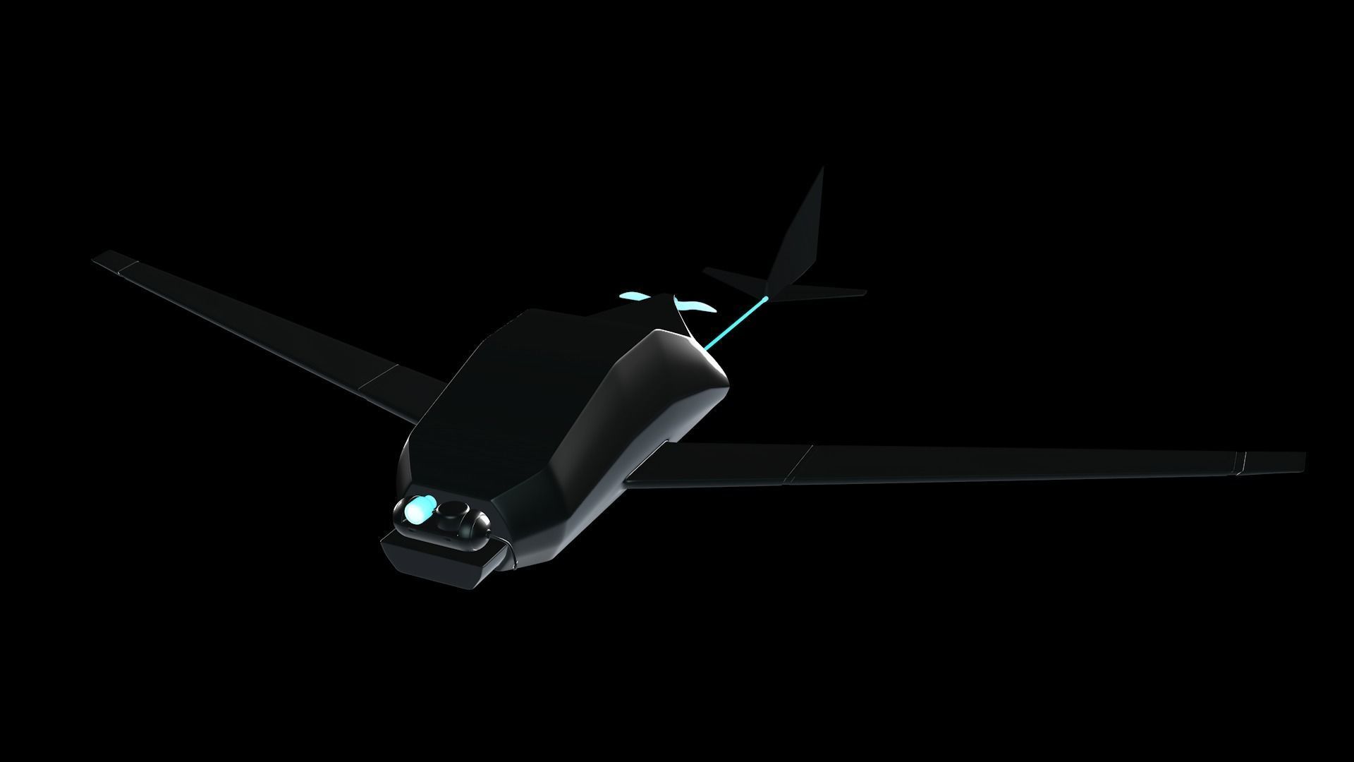 UAV Military Drone 3d Model Low-poly 3D model_15