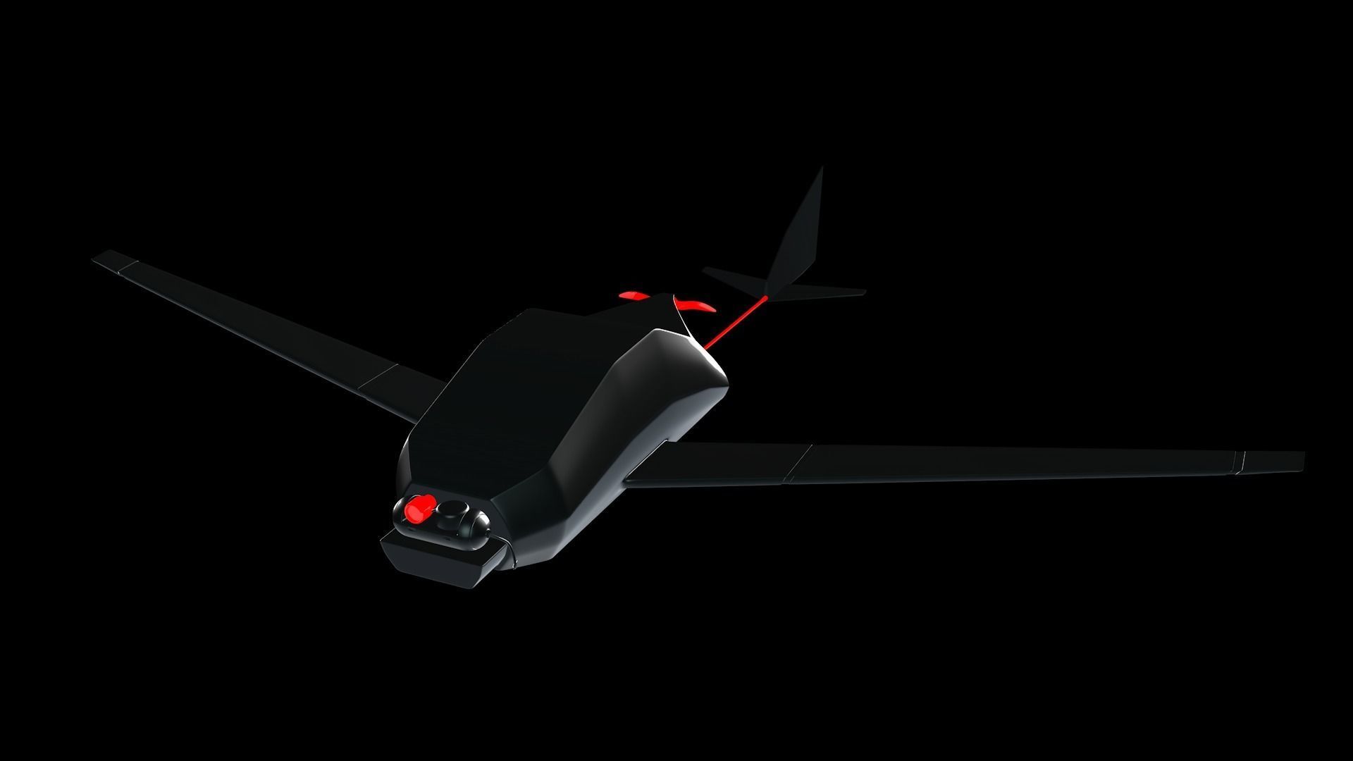 UAV Military Drone 3d Model Low-poly 3D model_14