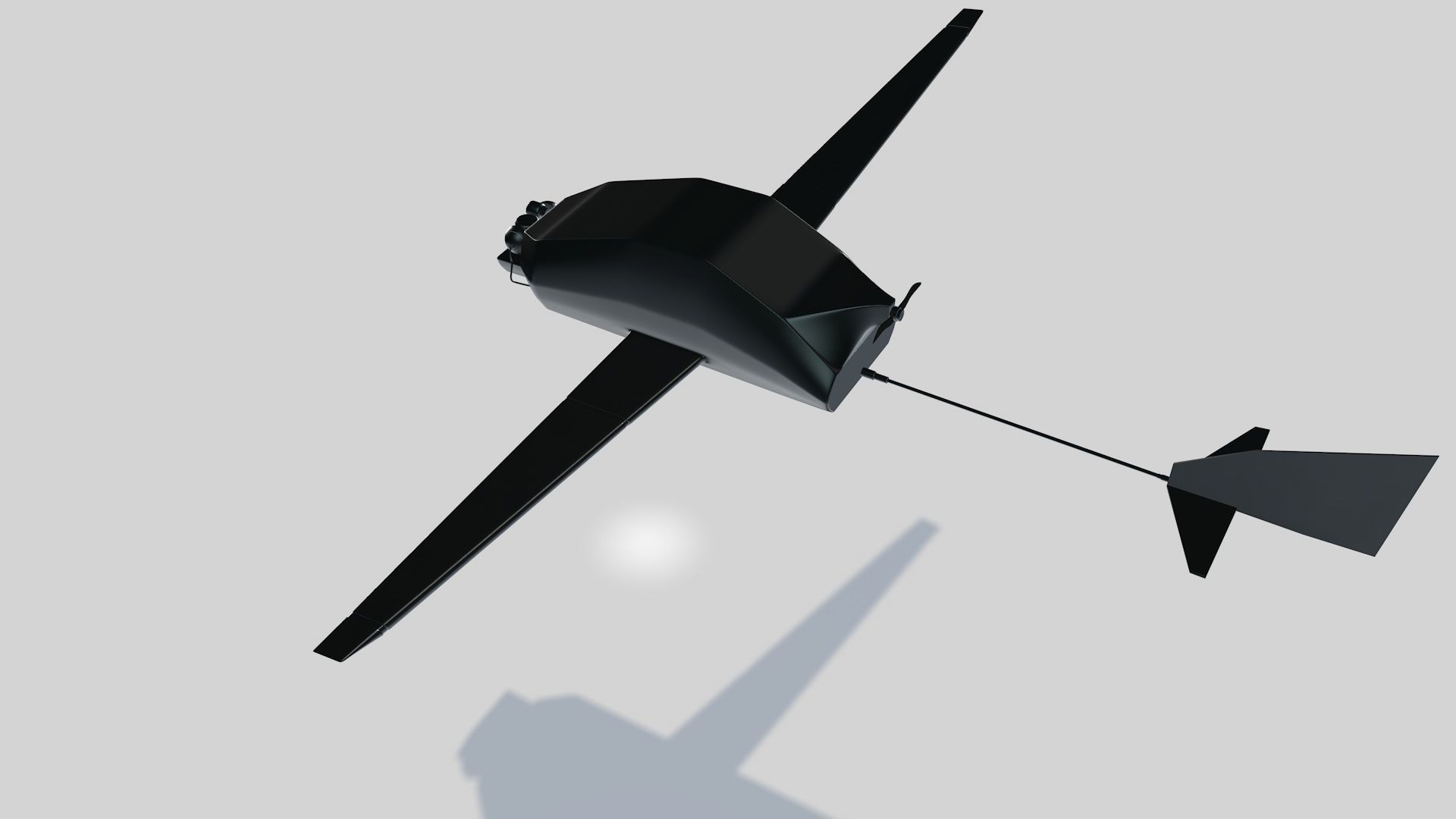 UAV Military Drone 3d Model Low-poly 3D model_2