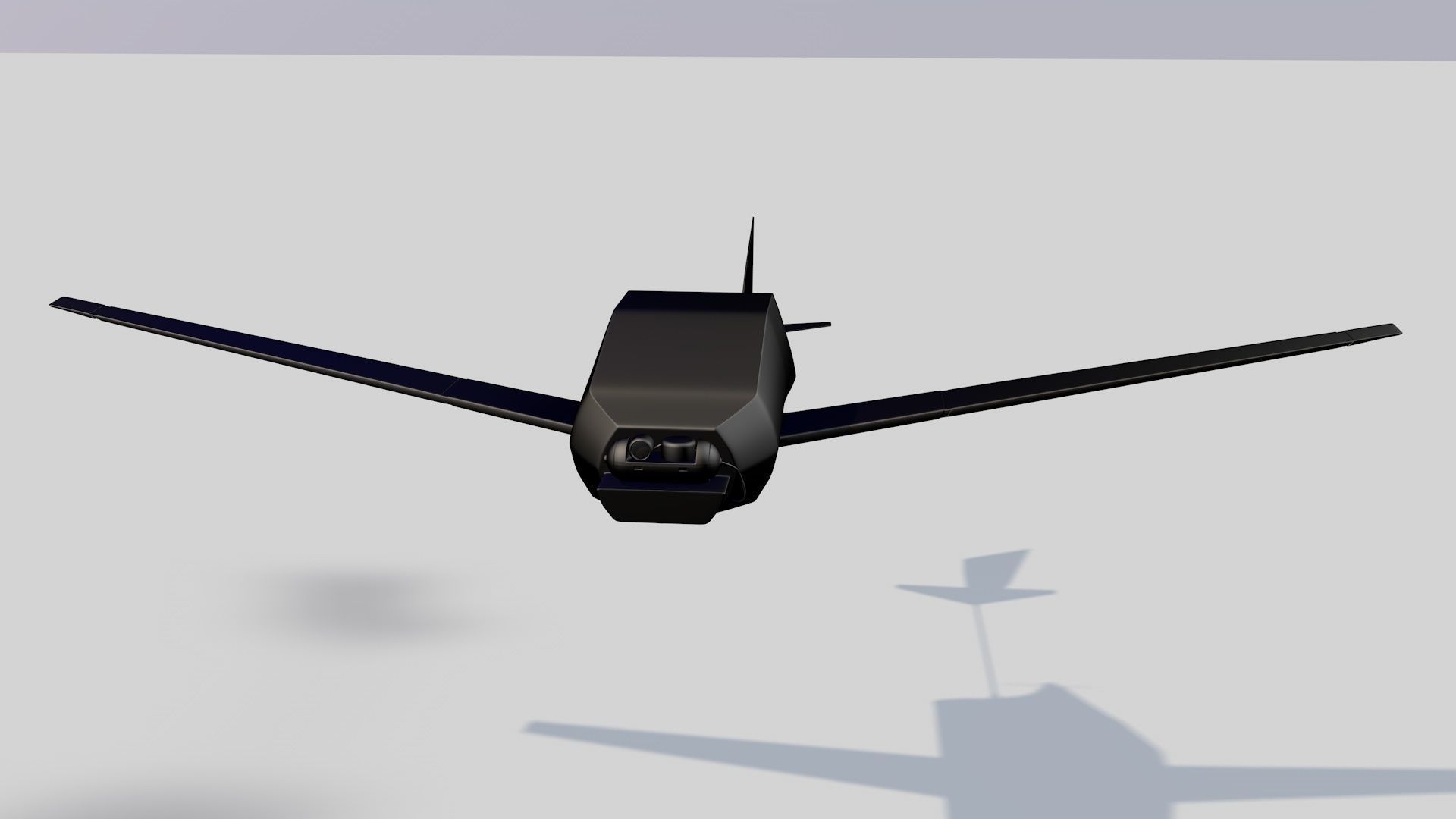UAV Military Drone 3d Model Low-poly 3D model_4