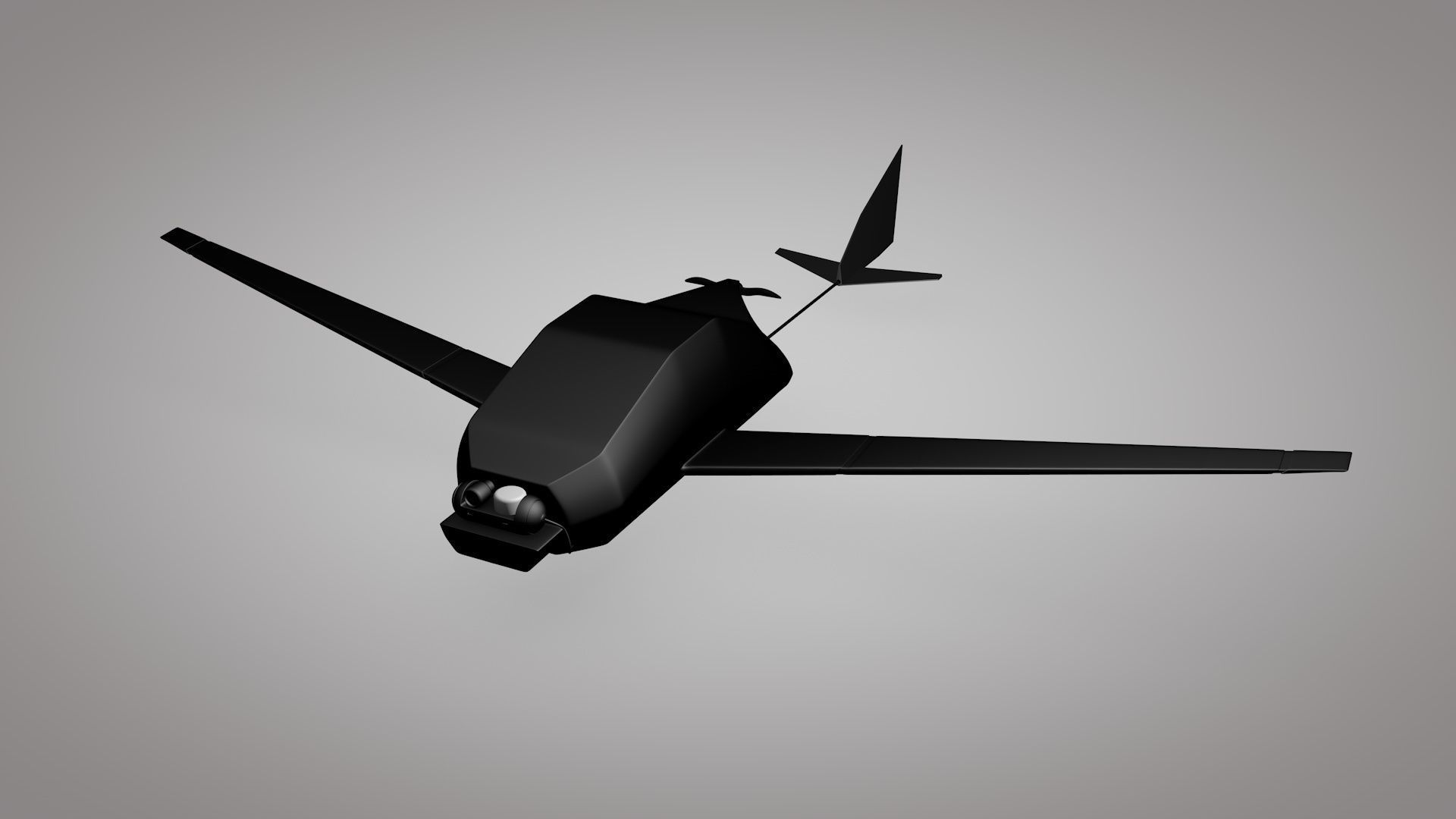 UAV Military Drone 3d Model Low-poly 3D model_5