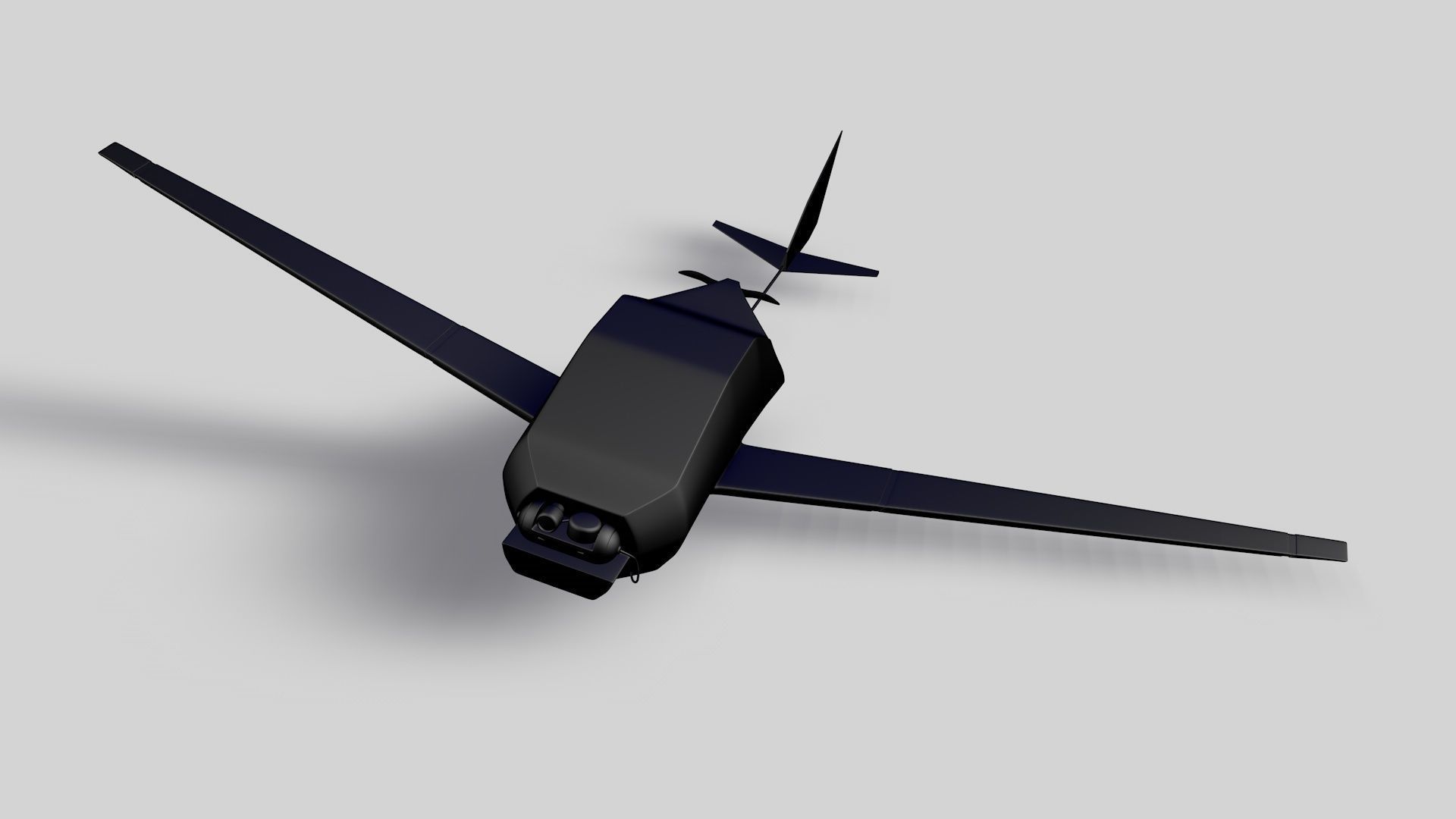 UAV Military Drone 3d Model Low-poly 3D model_3