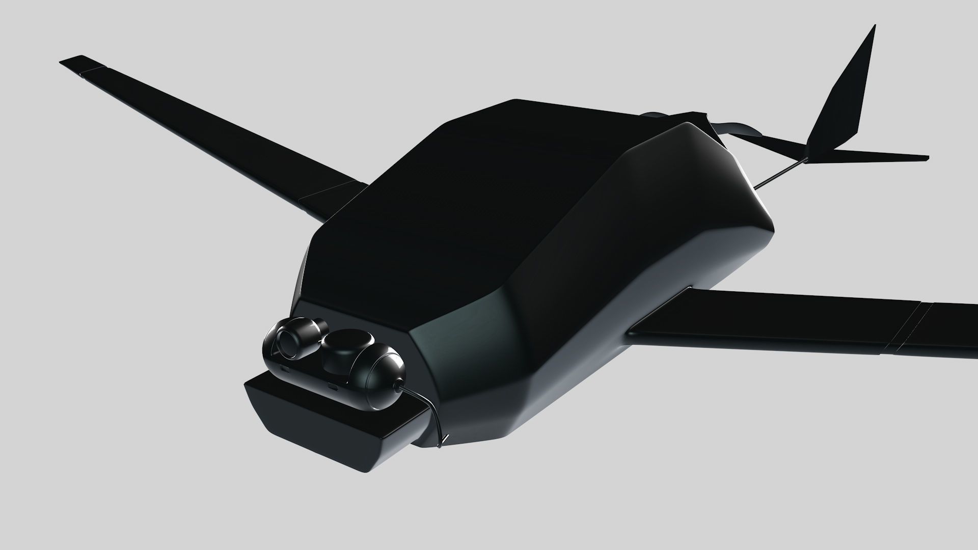 UAV Military Drone 3d Model Low-poly 3D model_8