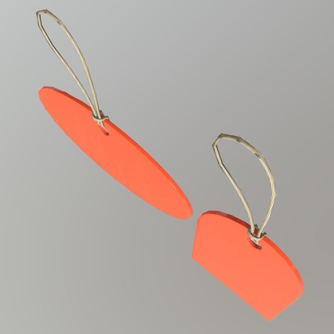 Price Tags 2 Low-poly 3D model_11