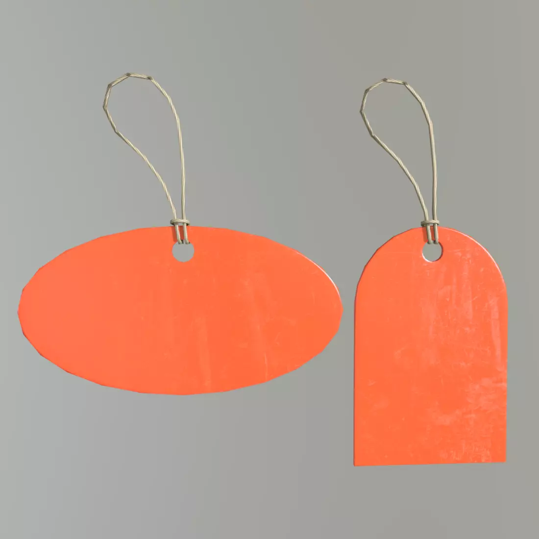 Price Tags 2 Low-poly 3D model_0