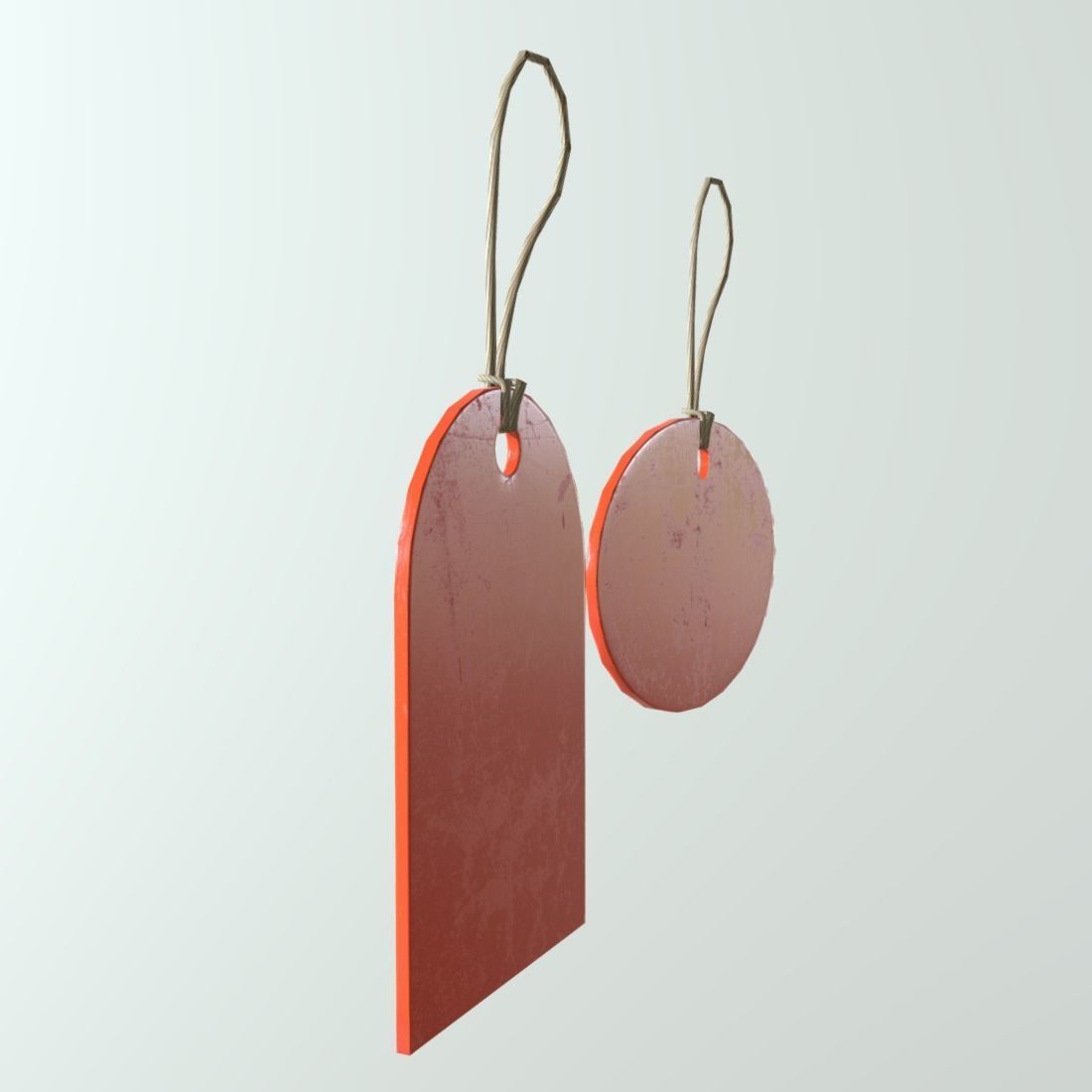 Price Tags 2 Low-poly 3D model_4