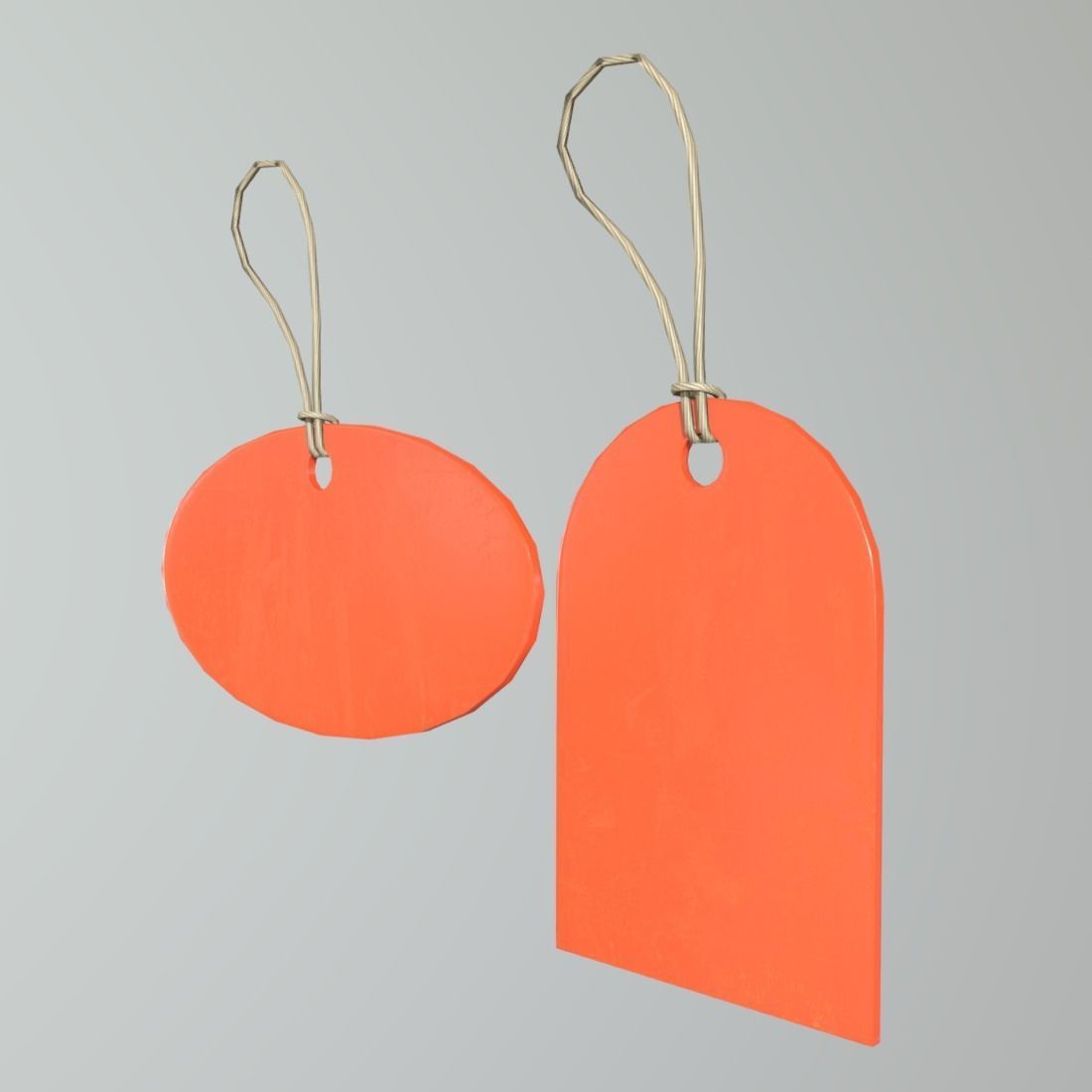Price Tags 2 Low-poly 3D model_2