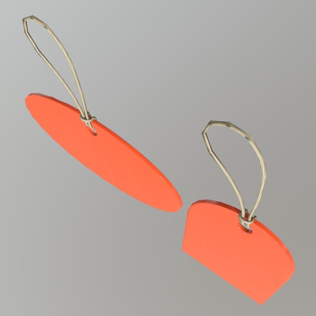 Price Tags 2 Low-poly 3D model_5