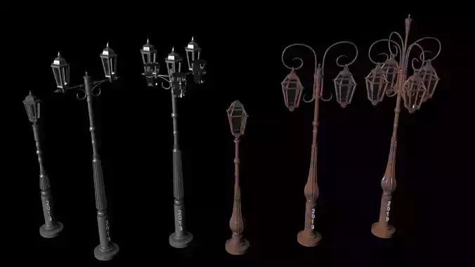 Street lamp 3d model 3D model