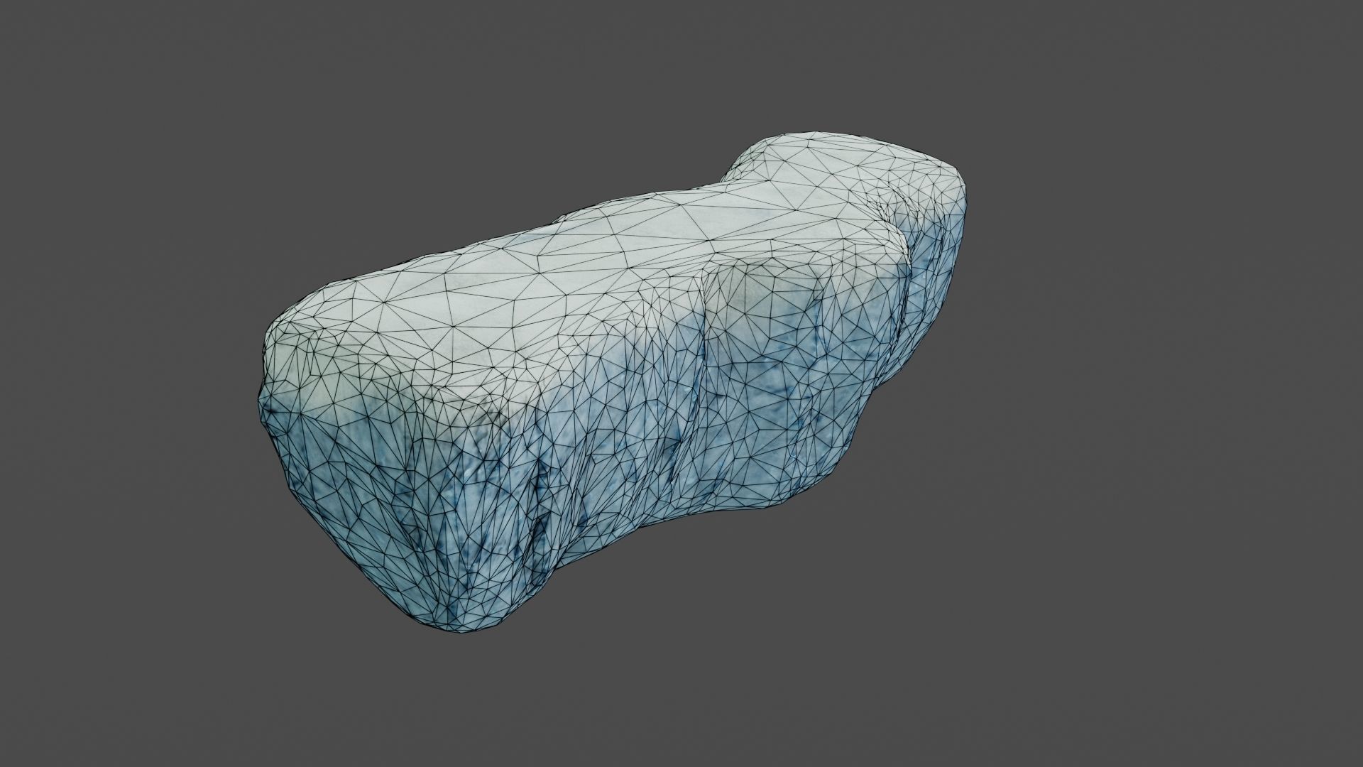Iceberg ice block Low-poly 3D model_27