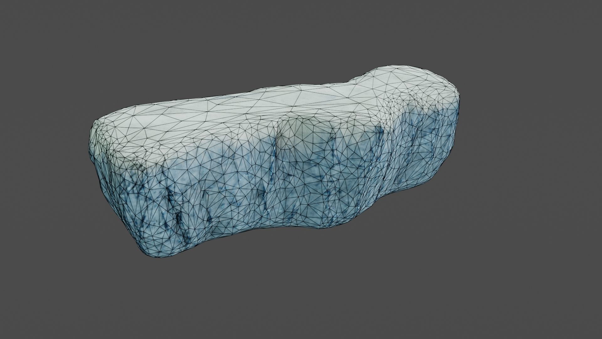 Iceberg ice block Low-poly 3D model_26