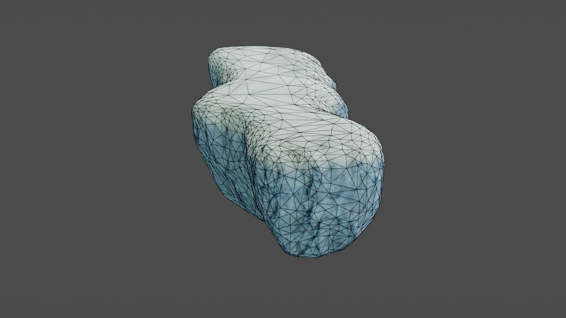 Iceberg ice block Low-poly 3D model_36