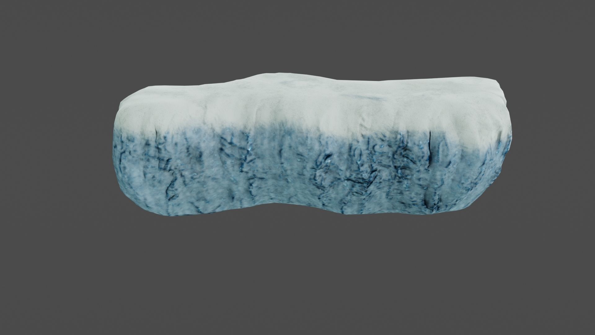 Iceberg ice block Low-poly 3D model_12
