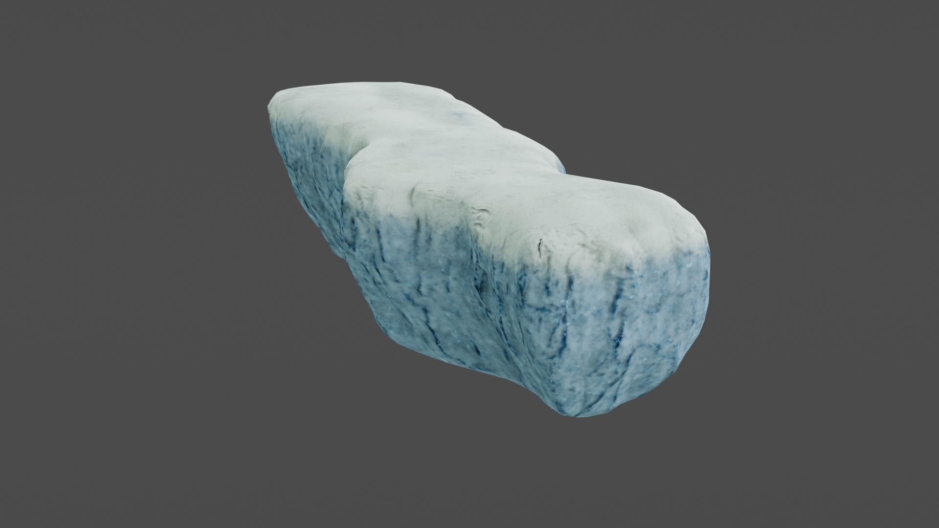 Iceberg ice block Low-poly 3D model_17