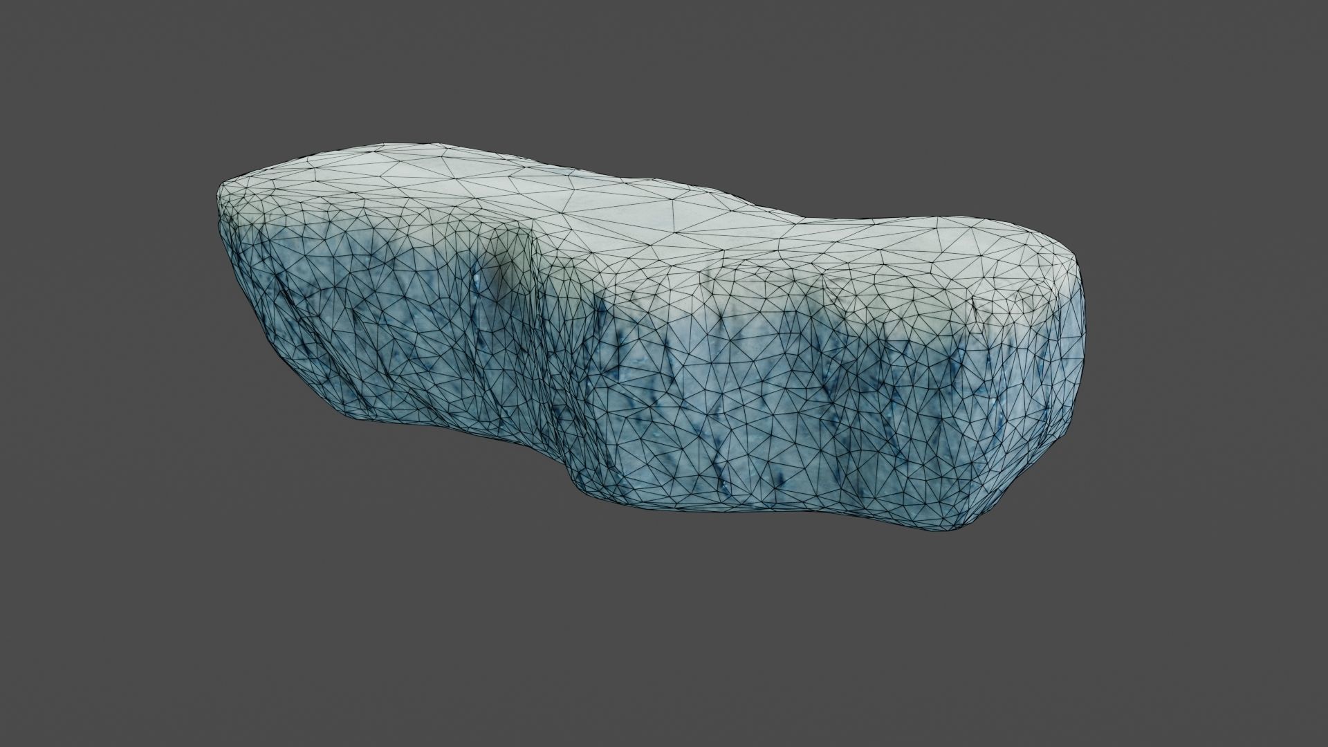 Iceberg ice block Low-poly 3D model_40