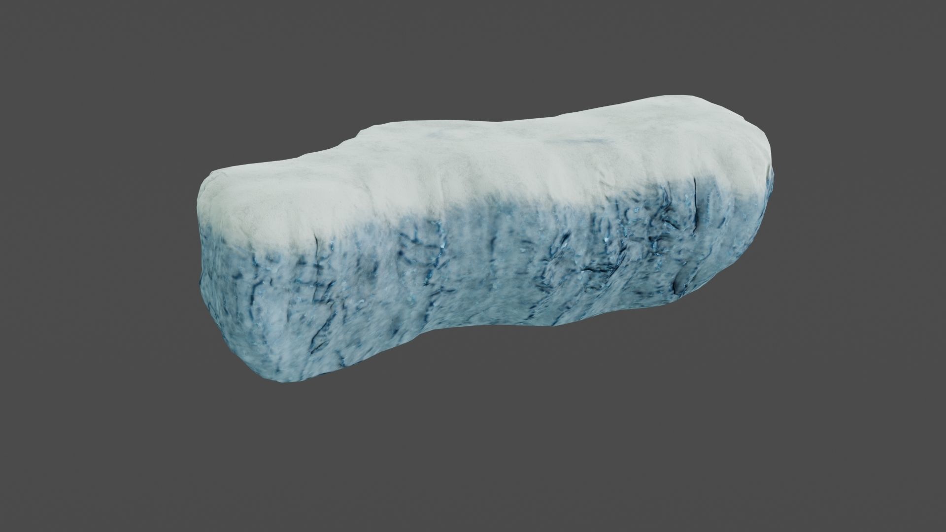 Iceberg ice block Low-poly 3D model_13