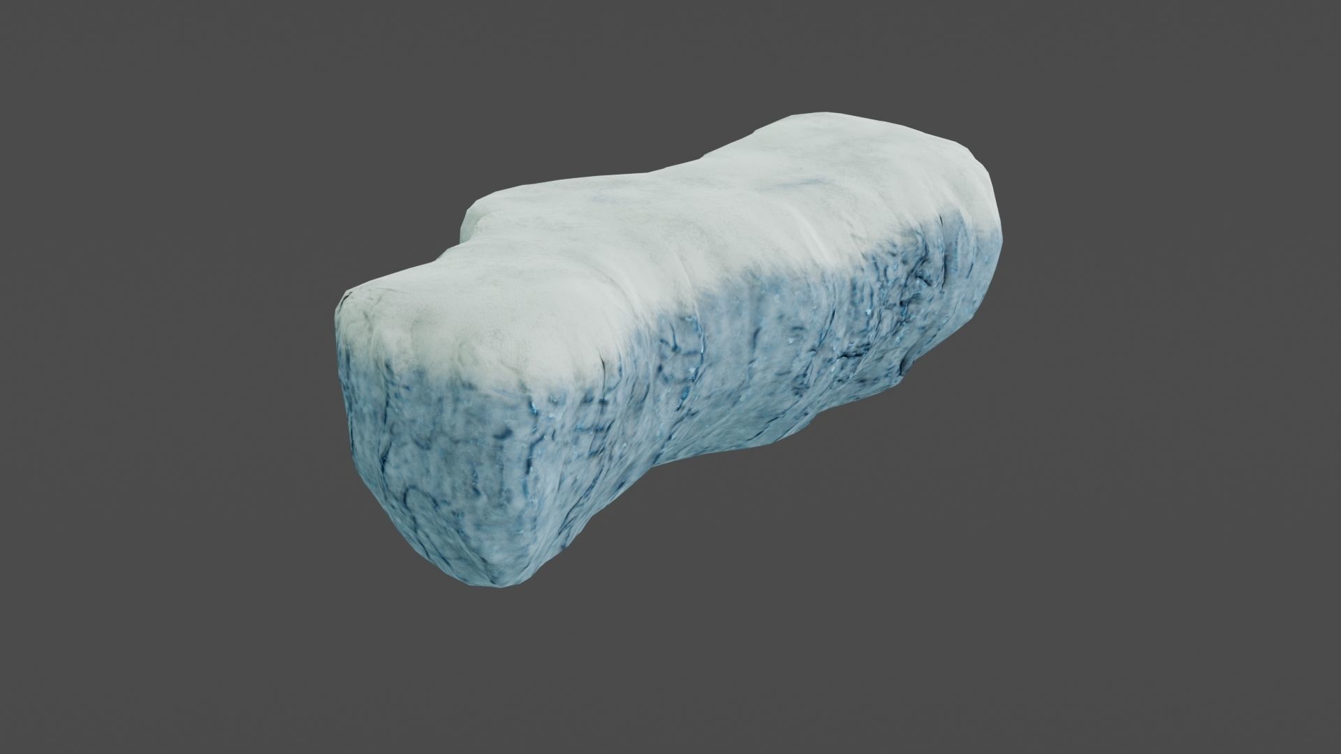 Iceberg ice block Low-poly 3D model_14