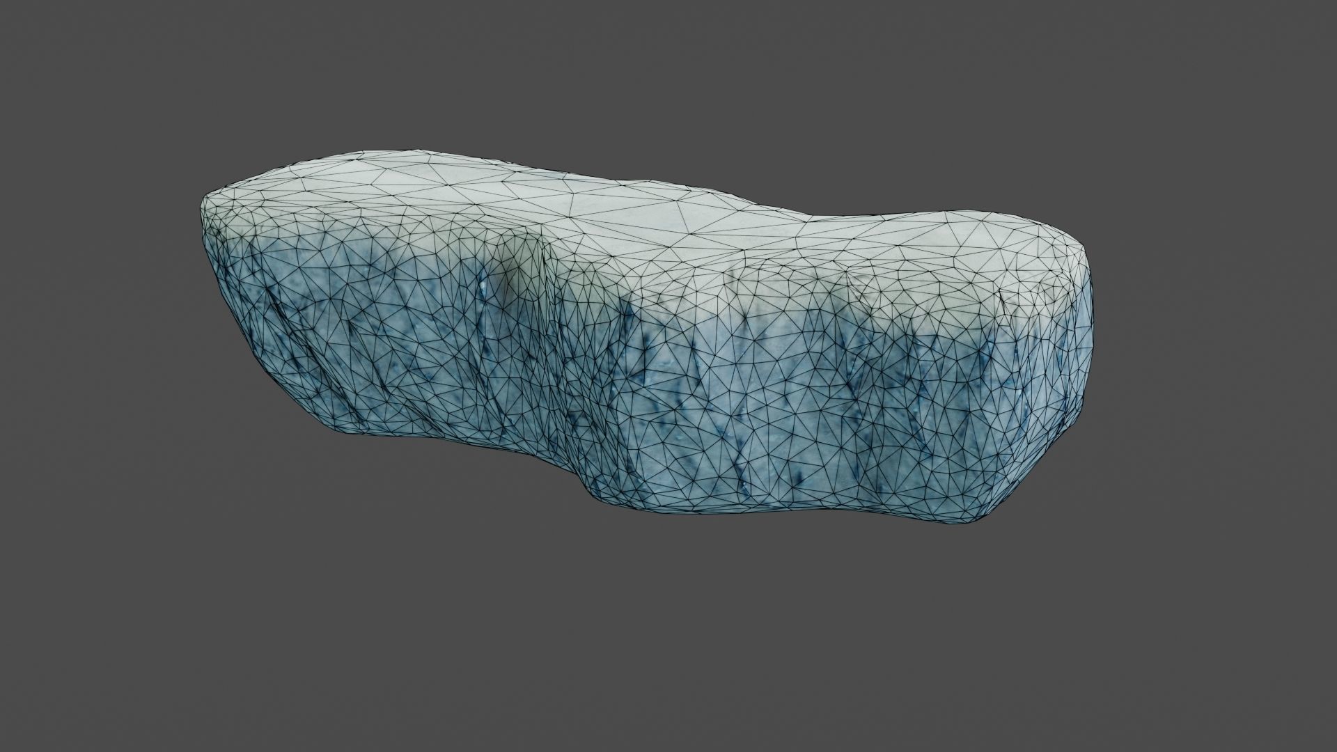 Iceberg ice block Low-poly 3D model_22