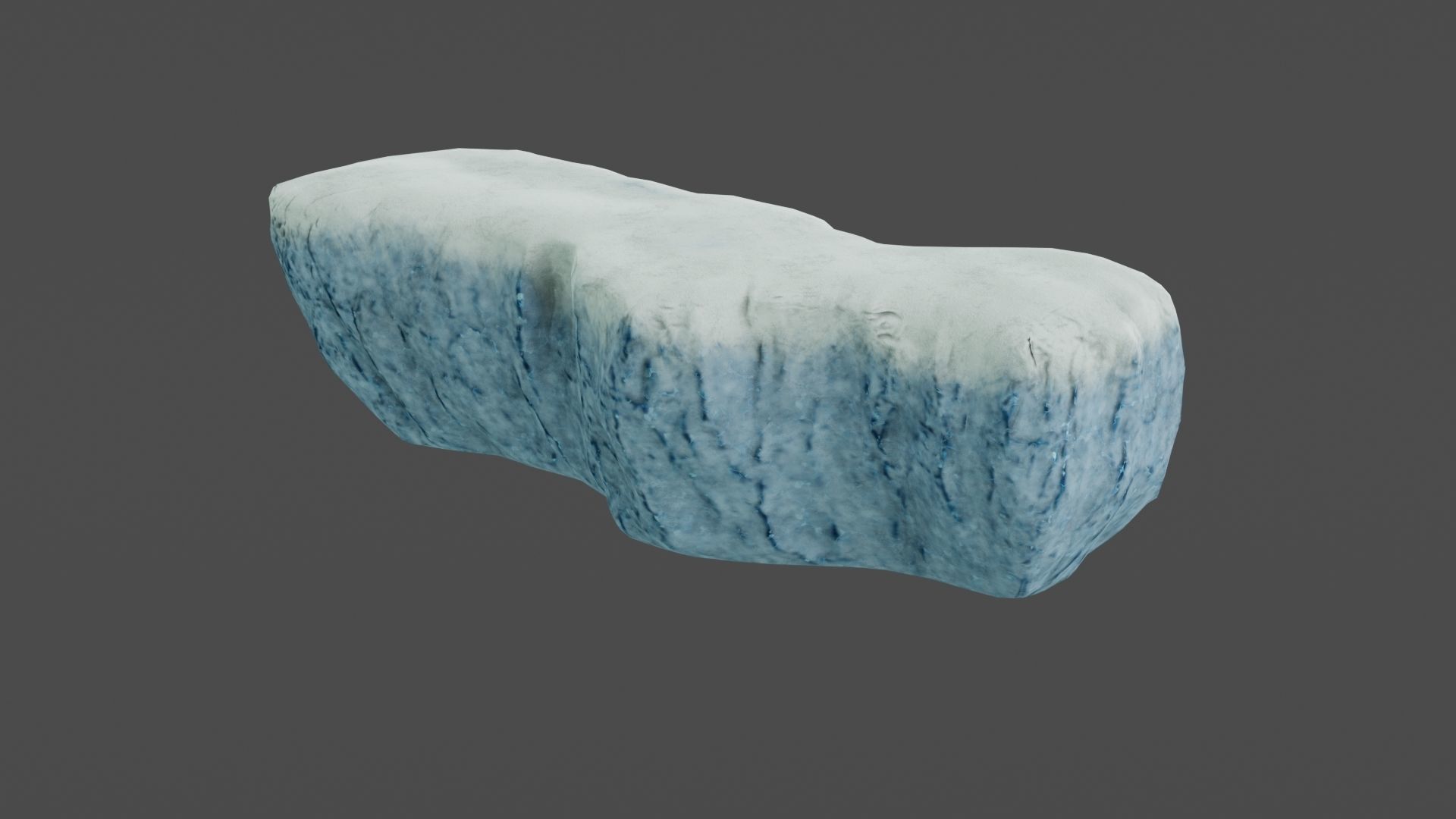 Iceberg ice block Low-poly 3D model_19
