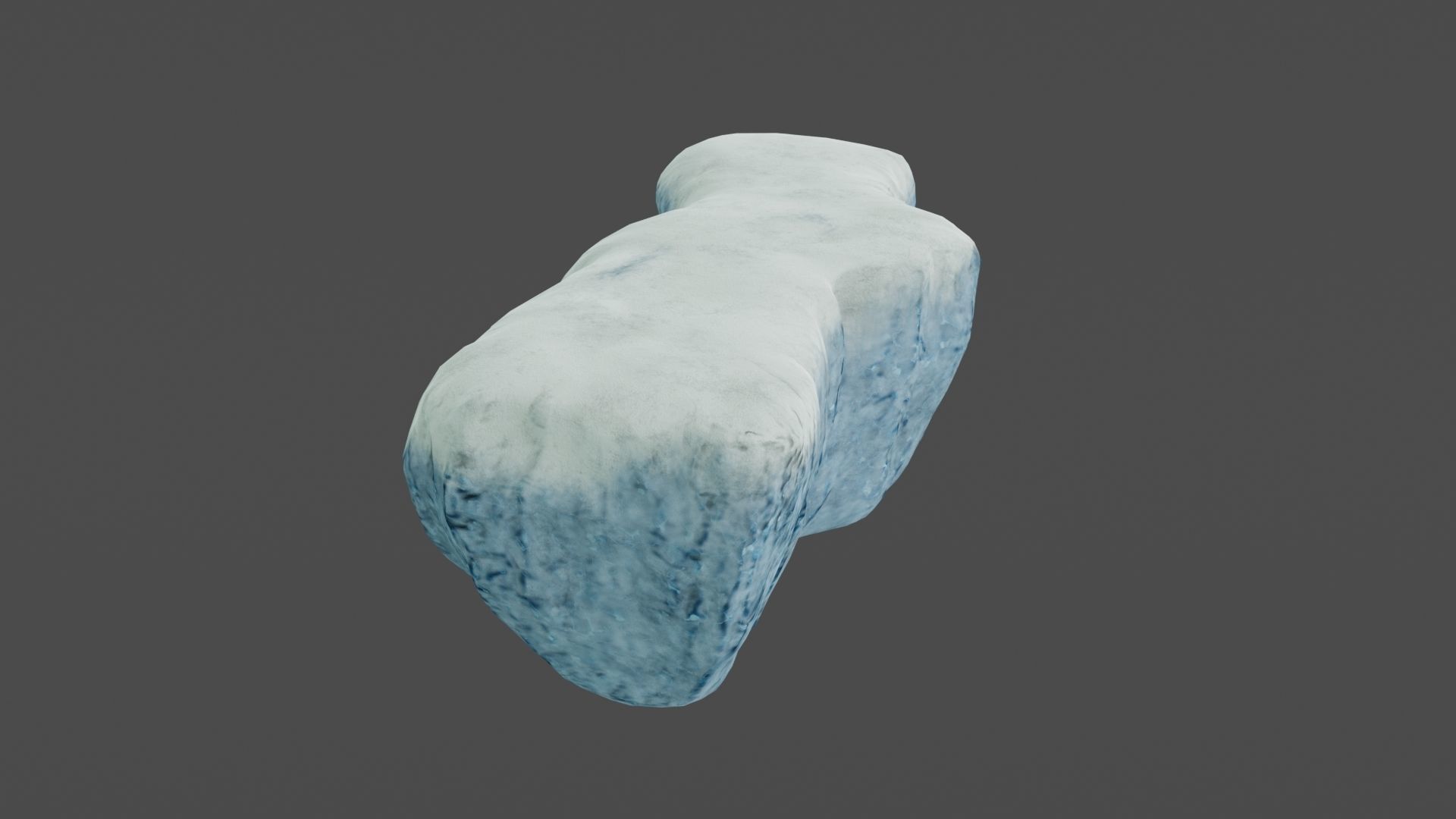 Iceberg ice block Low-poly 3D model_8