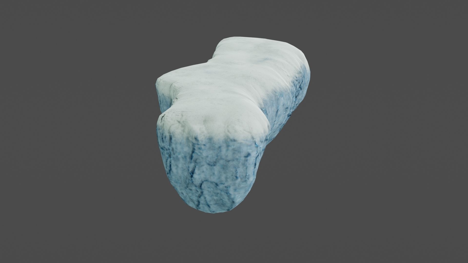 Iceberg ice block Low-poly 3D model_15