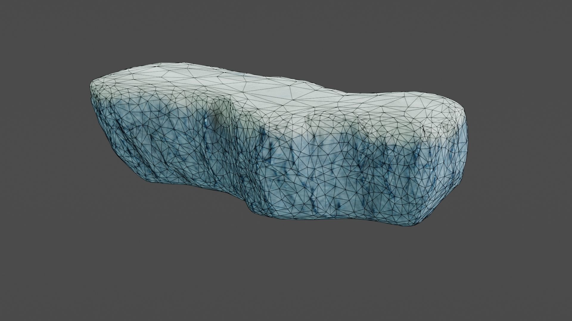 Iceberg ice block Low-poly 3D model_21