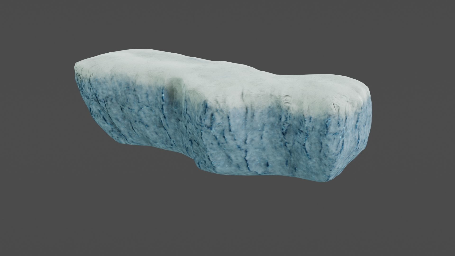 Iceberg ice block Low-poly 3D model_20