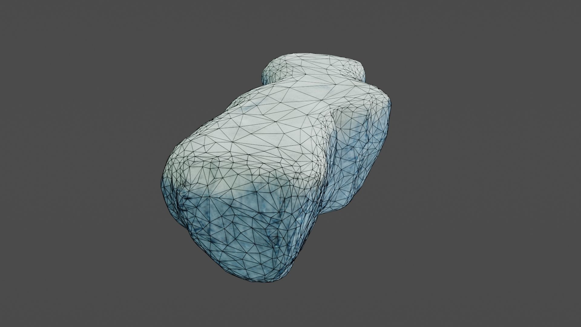 Iceberg ice block Low-poly 3D model_28