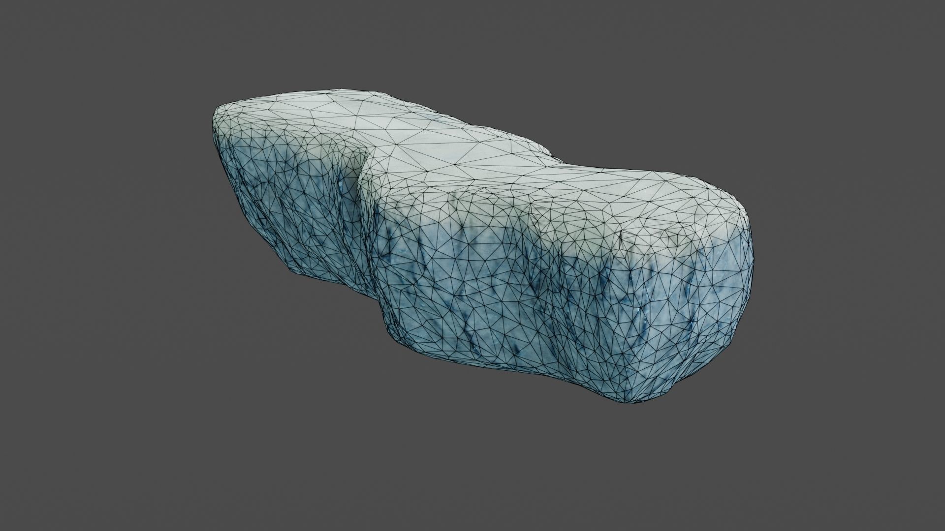 Iceberg ice block Low-poly 3D model_38