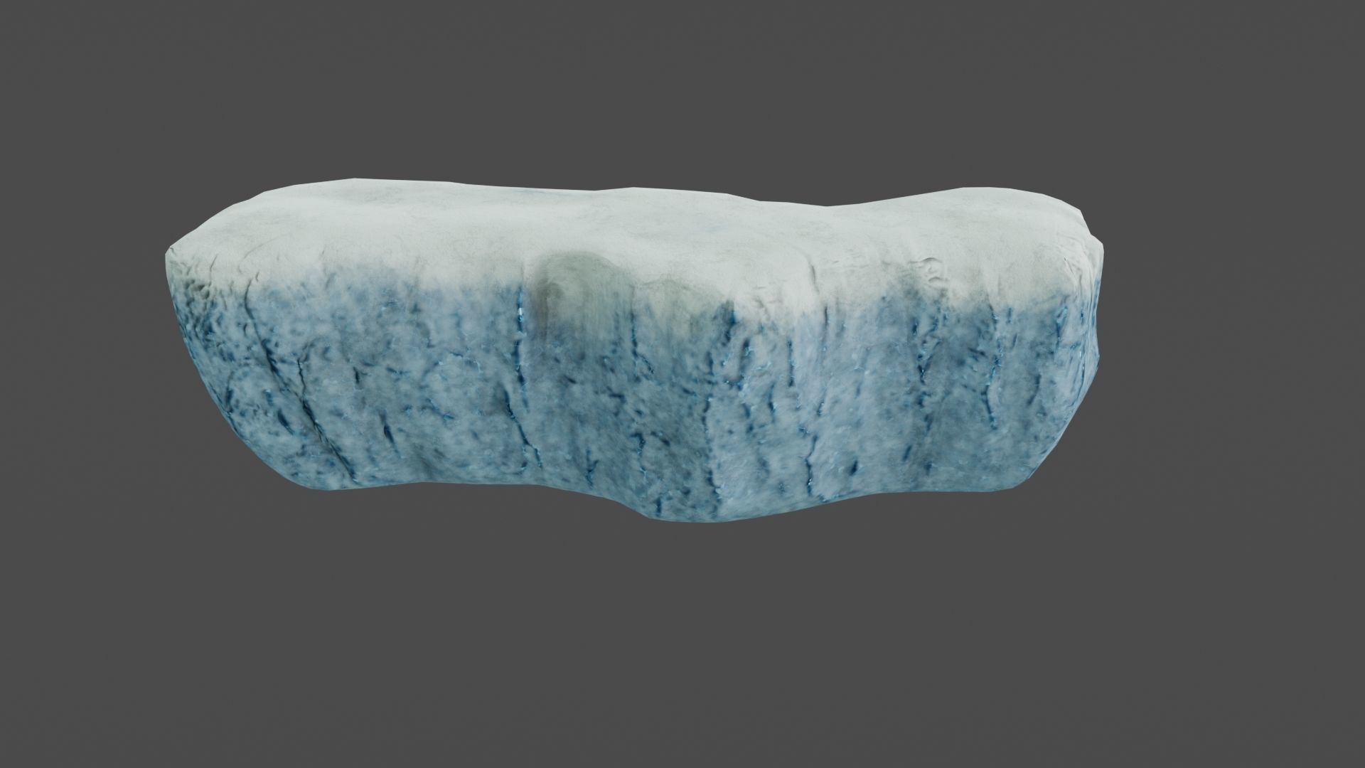 Iceberg ice block Low-poly 3D model_4