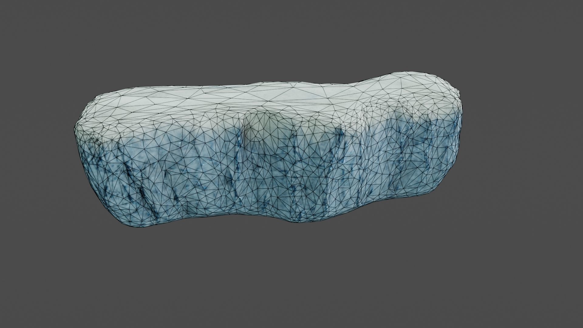 Iceberg ice block Low-poly 3D model_25