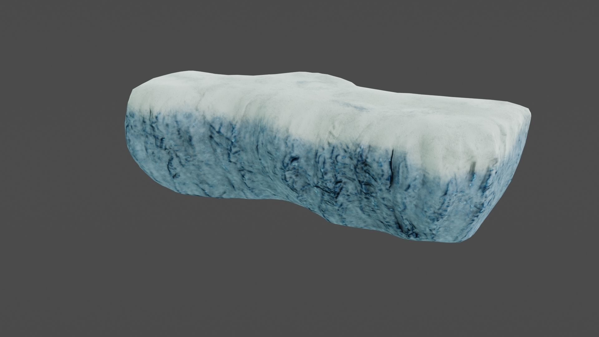 Iceberg ice block Low-poly 3D model_11