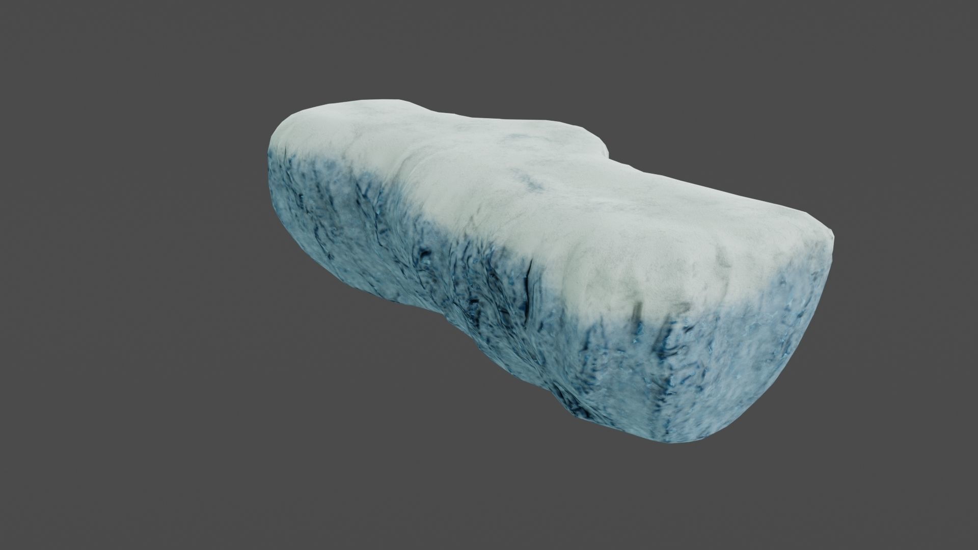 Iceberg ice block Low-poly 3D model_10