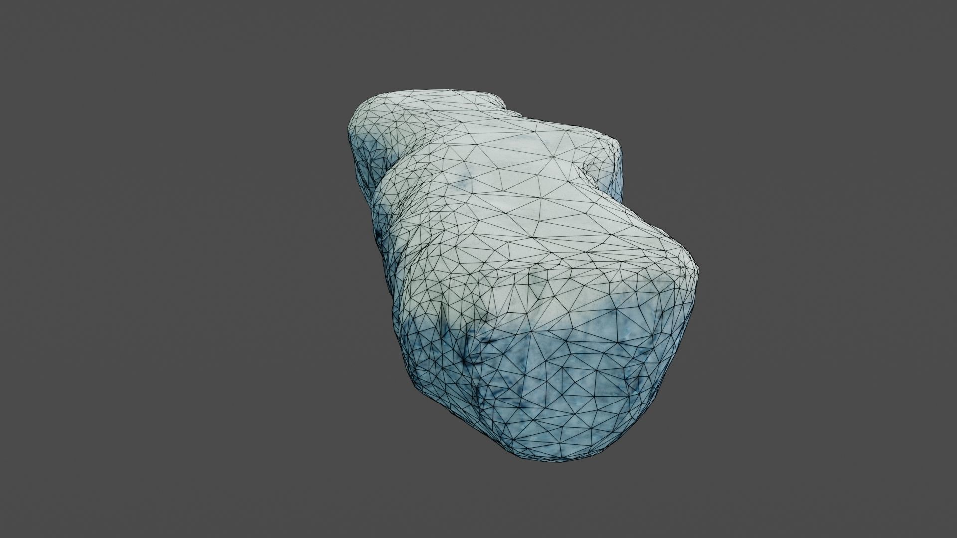 Iceberg ice block Low-poly 3D model_29
