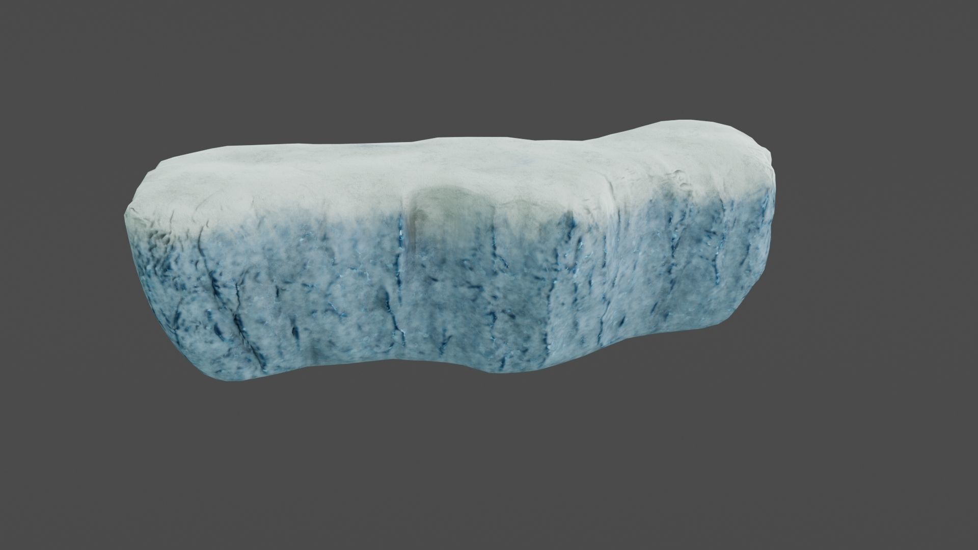 Iceberg ice block Low-poly 3D model_5