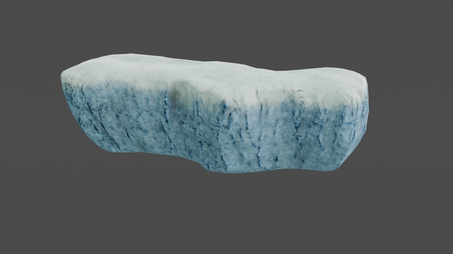 Iceberg ice block Low-poly 3D model_3
