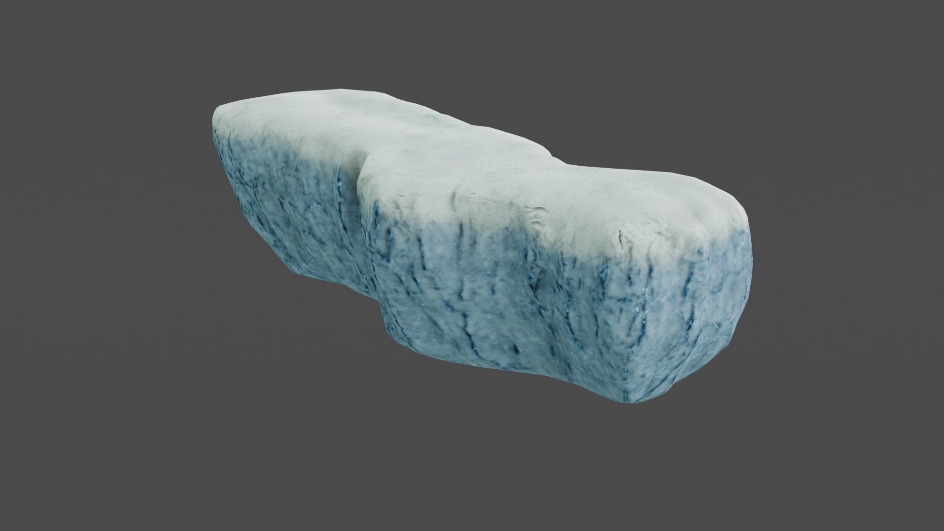 Iceberg ice block Low-poly 3D model_18