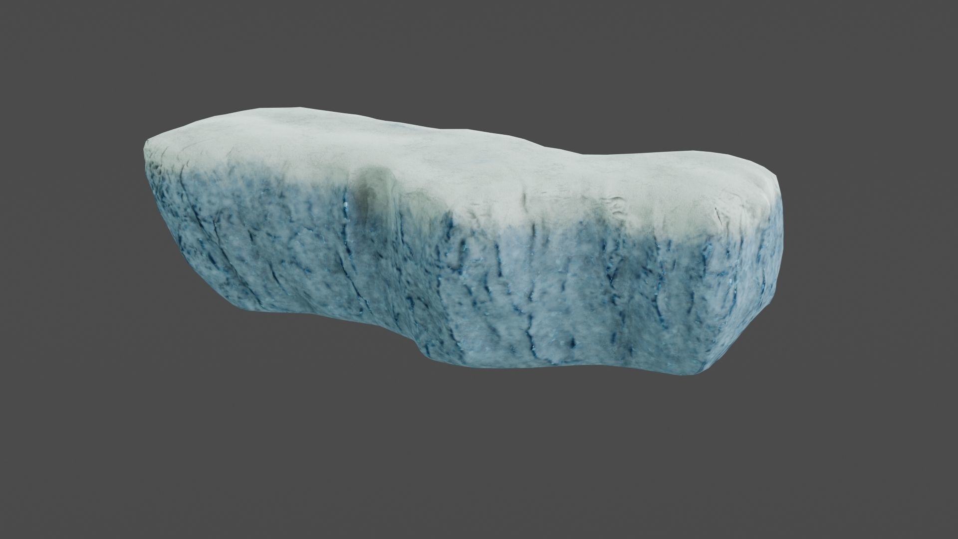 Iceberg ice block Low-poly 3D model_2