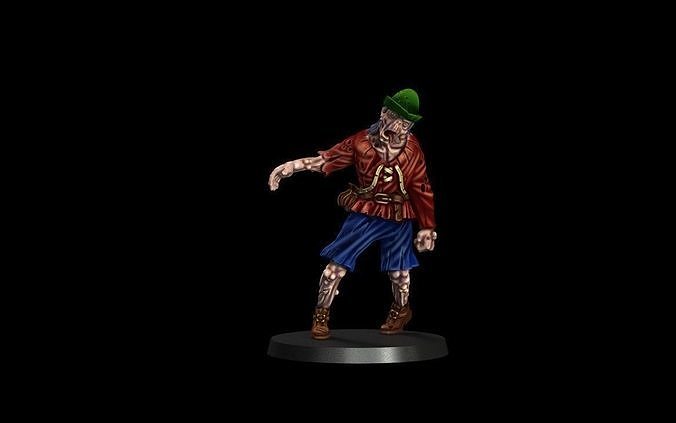 medieval zombie 2  3D print model